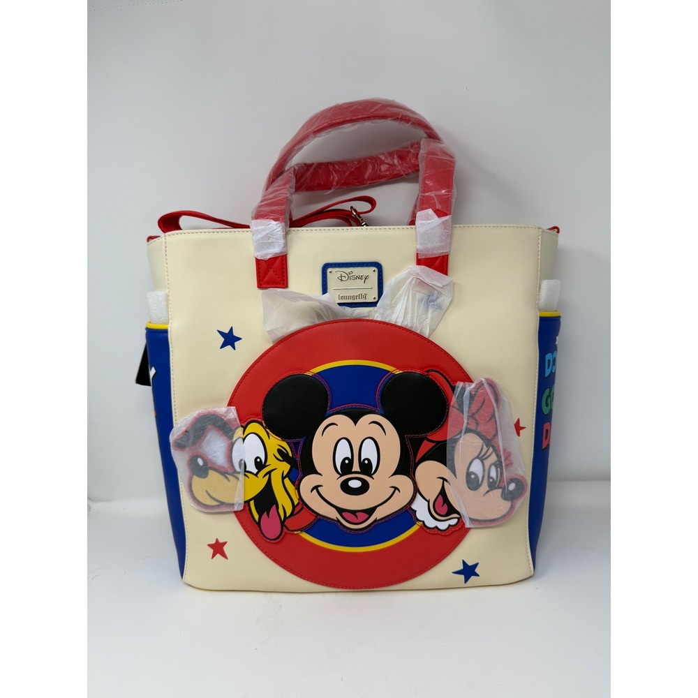 Loungefly Disney Mickey and Friends Classic Convertible Tote Backpack NWT